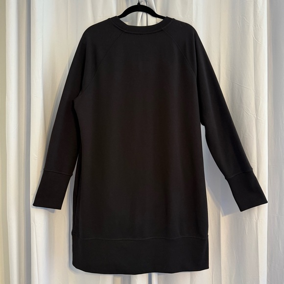 Athleta Bounce Back Sweatshirt Dress Black Long Sleeve Casual XL - Picture 5 of 15